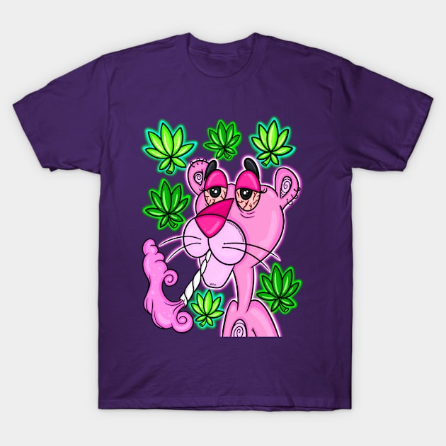 Pink Kush T-Shirt by BreezyArtCollections 